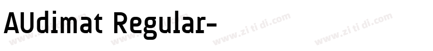 AUdimat Regular字体转换